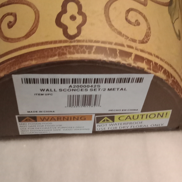 New Wall Metal Sconces Set Of 2 - Picture 4 of 4